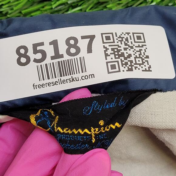 Vintage 80s Champion Coach Jacket Large 23x28 Baggy Wisconsin - Picture 5 of 13